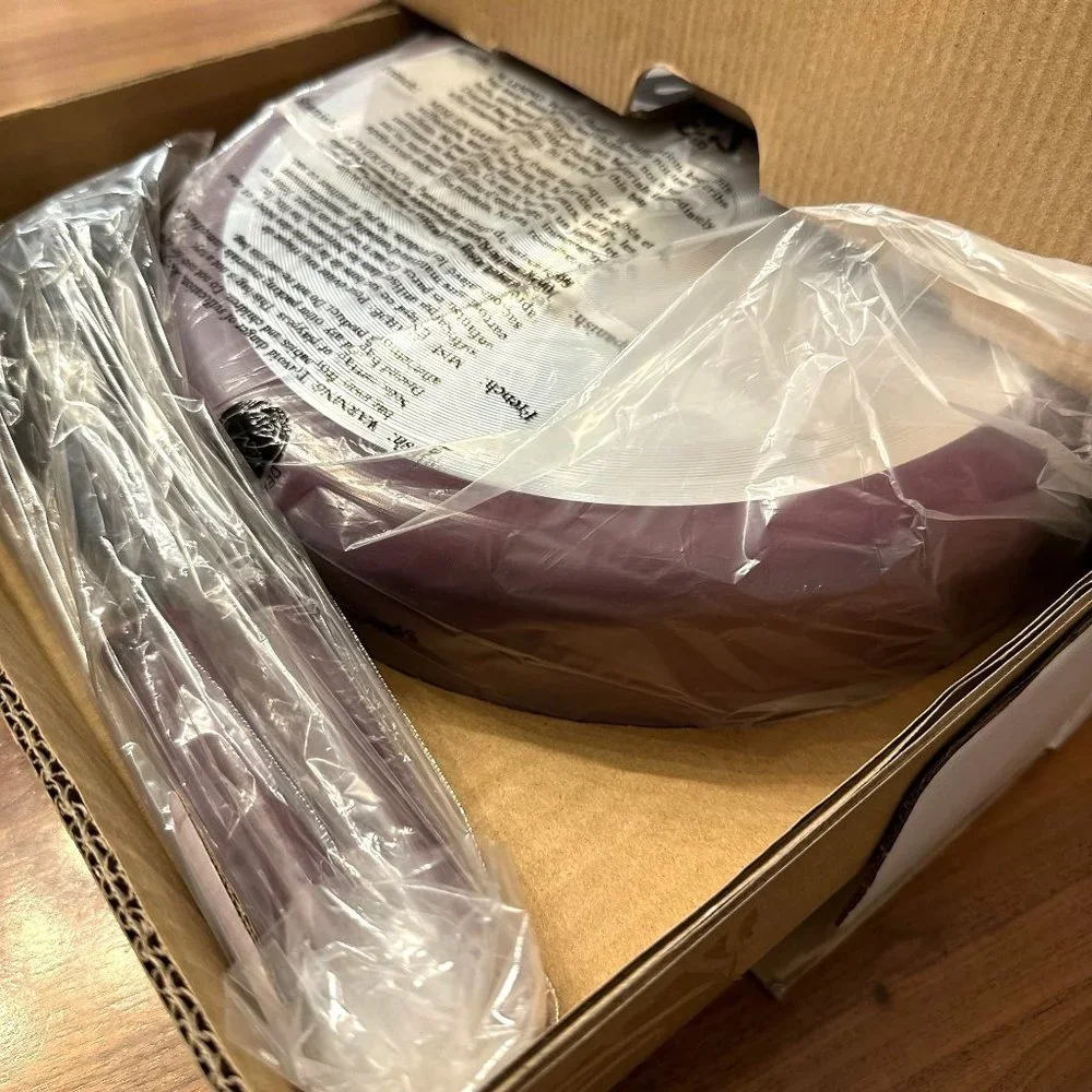 New Bella 5 Piece Nonstick Everyday Pan Set. Eggplant Purple
